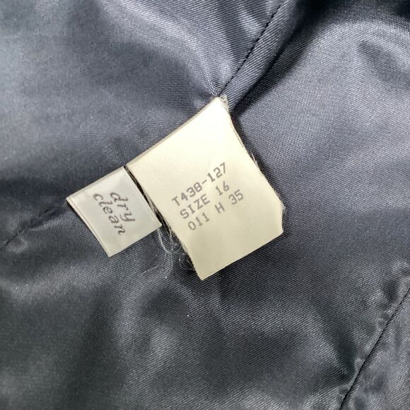 Vintage Pendleton Womens Blazer 1950s Navy Blue Size 16 100% Virgin Wool USA - Picture 14 of 14